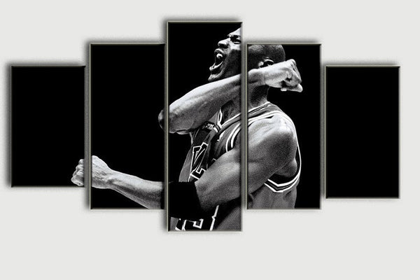 Michael Jordan 5 Piece Wall Mural - Bachelor Hut