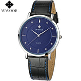 Wwoor Ultra Thin Leather Waterproof Watch - Bachelor Hut