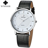 Wwoor Ultra Thin Leather Waterproof Watch - Bachelor Hut