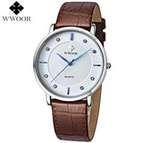 Wwoor Ultra Thin Leather Waterproof Watch - Bachelor Hut