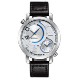 Break New Men Sports Style Dual Time Zone Quartz Watch - Bachelor Hut