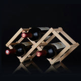 Classical Wooden Wine Bottle Kitchen Bar Holder Display - Bachelor Hut