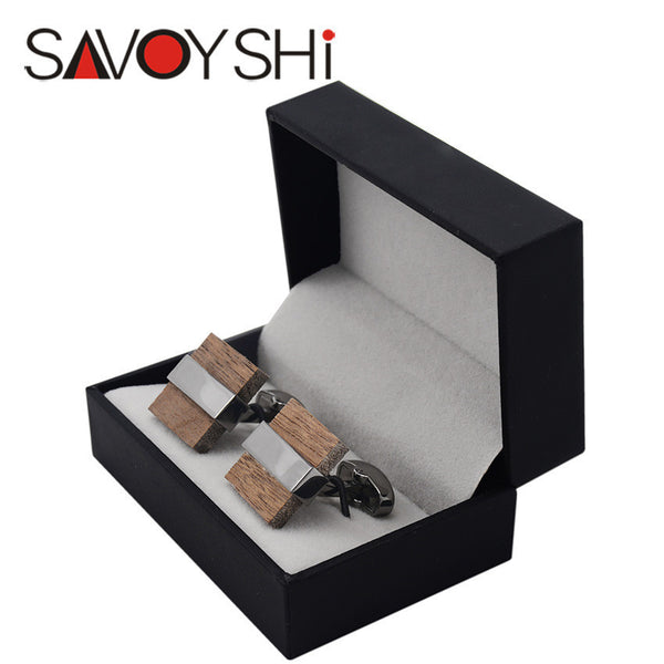 Savoyshi Luxury Wood Cufflinks - Bachelor Hut