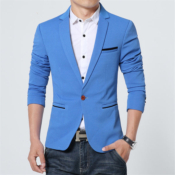 Premium Slim Cotton Blazer Jacket - Bachelor Hut