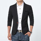 Premium Slim Cotton Blazer Jacket - Bachelor Hut