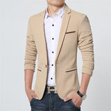 Premium Slim Cotton Blazer Jacket - Bachelor Hut