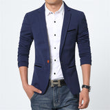 Premium Slim Cotton Blazer Jacket - Bachelor Hut