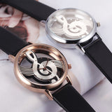 Musical Note Quartz Analog Hollow Watch - Bachelor Hut