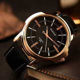 Yazole Rose Gold Luxury Watch - Bachelor Hut