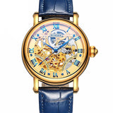 Switzerland Luxury Gold Self-Wind Skeleton Watch - Bachelor Hut