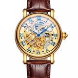 Switzerland Luxury Gold Self-Wind Skeleton Watch - Bachelor Hut