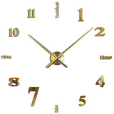 Large Wall Clock Luxury Quarts Design - Bachelor Hut