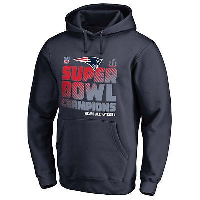 New England Patriots Super Bowl 51 Champions Hoodys - Bachelor Hut