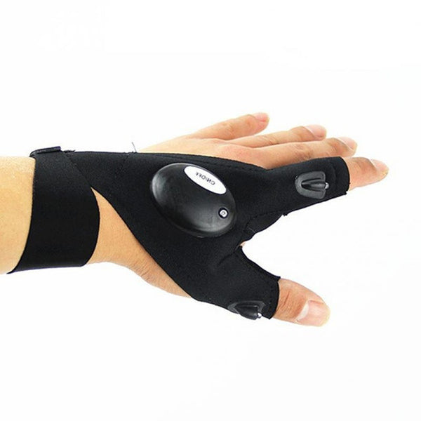 Magic Strap Fingerless Glove LED Flashlight - Bachelor Hut