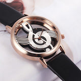 Musical Note Quartz Analog Hollow Watch - Bachelor Hut