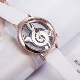 Musical Note Quartz Analog Hollow Watch - Bachelor Hut