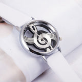 Musical Note Quartz Analog Hollow Watch - Bachelor Hut