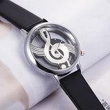 Musical Note Quartz Analog Hollow Watch - Bachelor Hut