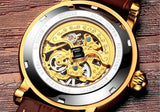 Switzerland Luxury Gold Self-Wind Skeleton Watch - Bachelor Hut