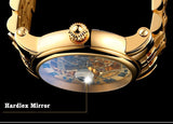 Switzerland Luxury Gold Self-Wind Skeleton Watch - Bachelor Hut