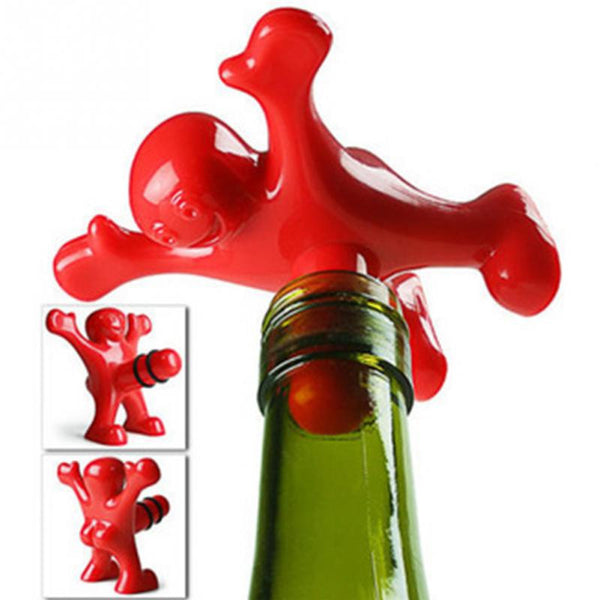 Happy Man Guy Wine Stopper - Bachelor Hut