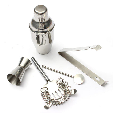 5 Piece Stainless Steel Drink Cocktail Bar Kit - Bachelor Hut