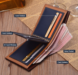 High Quality Vintage Men Genuine Leather Wallet